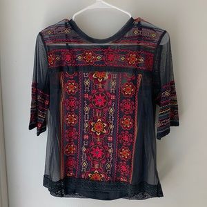 Odd Molly brand new grey short sleeved blouse. Never worn. Size 2